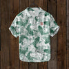 Heren casual shirt met vintage koi vis ontwerp - artistiek overhemd met korte mouwen voor elke dag