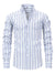 Heren langemouwen gestreepte shirt - klassieke getailleerde pasvorm voor kantoor en casual look