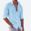 Heren relaxte fit linnen shirt - lichtgewicht zomer top voor elke dag