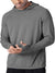 Lichte uv-bescherming hoodie voor heren - lange mouwen upf 50+ voor buitenactiviteiten
