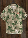 Heren casual shirt met vintage koi vis ontwerp - artistiek overhemd met korte mouwen voor elke dag