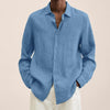 Lange mouwen linnen shirt - veelzijdige casual top voor mannen