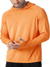 Lichte uv-bescherming hoodie voor heren - lange mouwen upf 50+ voor buitenactiviteiten