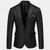 Stijlvolle zwarte blazer - op maat gemaakte formele jacket voor mannen
