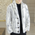 Heren winterjas chique faux fur jasje wit - veelzijdige elegante winteroutfit