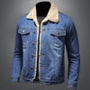 Denim jack met nepgangen - klassieke herenouterwear