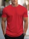 Heren casual t-shirt van zachte stof - stijlvol shirt met korte mouwen