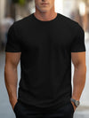 Heren casual t-shirt van zachte stof - stijlvol shirt met korte mouwen