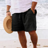 Leren herenlinnen shorts - lichte casual stijl voor strand en buitenactiviteiten