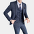 3-delige slim-fit herenpak - stijlvolle geblokte outfit voor op kantoor