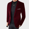 Verfijnde fluwelen blazer voor heren - stijlvolle casual jacket