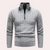 Gebreide zip-kraag trui - gezellige herenpullover voor de herfst & winter