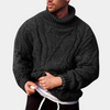 Gezellige kabelgebreide coltrui - heren winterkleding