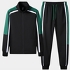 2-delige mannen trainingspak set - lichte casual sportkleding met stijlvolle jas en broek voor ontspannen weekendoutfits