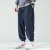 Heren corduroy broek - losse fit met elastische enkels