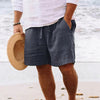 Leren herenlinnen shorts - lichte casual stijl voor strand en buitenactiviteiten