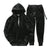 Velvet trainingspak set - casual hoodie en broek voor mannen