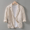 Leren blazer voor heren - lichte zomerjas voor een stijlvolle kantoorlook met praktische zakken