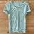 Heren v-hals t-shirt van zachte katoenmix - lichtgewicht t-shirt voor casual dagelijks gebruik