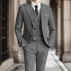 Heren 3-delige blazer set van premium stof - stijlvolle kledij voor bruiloften en op kantoor