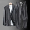 2-delige heren casual blazer en broek set - lichtgewicht kantoor- en avondkleding