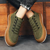 Heren high-top sneakers met ribbelpatroon - trendy casual schoeisel voor dagelijks gebruik