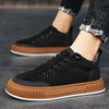 Heren high-top sneakers met ribbelpatroon - trendy casual schoeisel voor dagelijks gebruik