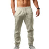 Heren linnen broek - ademende zomerpants - lichtgewicht relaxed fit voor casual dagen
