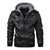 Heren leren jas met capuchon - veelzijdige casual buitenouterwear