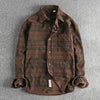 Vintage cord casual shirt voor heren - zachte stof met trendy patroon voor dagelijks gebruik