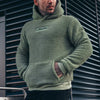 Pluche fleece hoodie - zachte pullover sweatshirt voor heren
