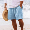 Leren herenlinnen shorts - lichte casual stijl voor strand en buitenactiviteiten