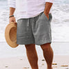 Leren herenlinnen shorts - lichte casual stijl voor strand en buitenactiviteiten