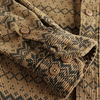 Vintage cord casual shirt voor heren - zachte stof met trendy patroon voor dagelijks gebruik