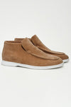 Heren suède chukka boots - klassieke bruine casual schoenen voor dagelijks gebruik