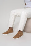 Heren suède chukka boots - klassieke bruine casual schoenen voor dagelijks gebruik