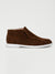Heren hooggesneden suède loafers donkerbruin - stijlvolle casual schoenen voor weekenduitjes