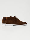 Heren hooggesneden suède loafers donkerbruin - stijlvolle casual schoenen voor weekenduitjes