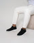 Heren ankle boots - verfijnde zwarte suede avondmode - stijlvolle high-cut casual loafers