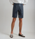 Heren marineblauwe gepaste linnen shorts - casual zomermode met diepe zakken