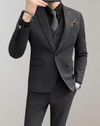 Heren 3-delige suit slim fit kantooroutfit - verfijnd zakelijk ensemble met vest