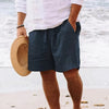 Leren herenlinnen shorts - lichte casual stijl voor strand en buitenactiviteiten