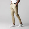 Slim-fit chino broek – getailleerde heren enkellange broek met zakken