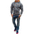 Heren fleece hoodie met rits - veelzijdige casual kleding voor mannen