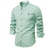 Heren lang overhemd met staande kraag - elegante formele kleding