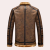 Herenjas klassieke fleece bruin voor dagelijks gebruik - veelzijdige casual buitenjas met ruime zakken