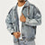 Heren denim jacket hedendaagse bleu casual stijl - trendy outerwear voor elke dag