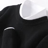 Cashmere blend crew neck trui - stijlvolle herenkleding
