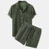 2-delige loungewear set voor mannen - t-shirt met korte mouwen en casual shorts