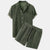 2-delige loungewear set voor mannen - t-shirt met korte mouwen en casual shorts